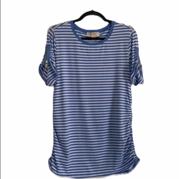 MICHAEL Michael Kors Tops - Michael Kors blue and white striped t-shirt top